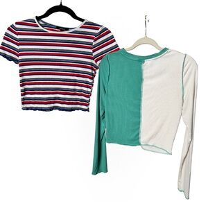 Wild Fable and ambiance ribbed shirts set
